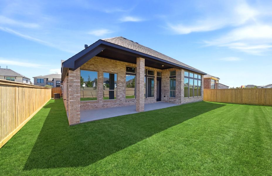 Exterior details and patio area of a home in Bridgeland 60′, Cypress (Image 28). Exterior details and patio area of a home in Bridgeland 60′, Cypress (Image 28).