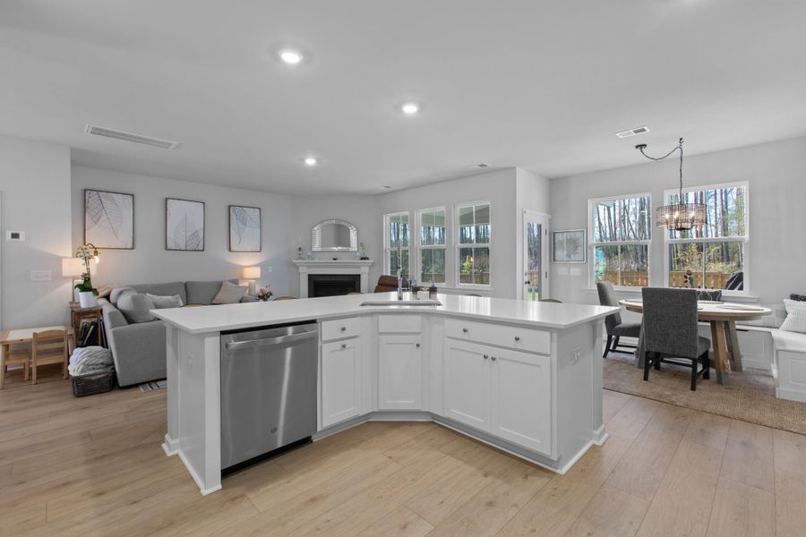 Furnished interior view inside a new home in Sweetgrass at Summers Corner, Summerville (Image 15).