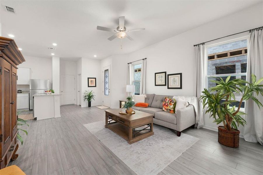 Furnished interior view inside a new home in Sol Vista, Dundee (Image 12). Furnished interior view inside a new home in Sol Vista, Dundee (Image 12).