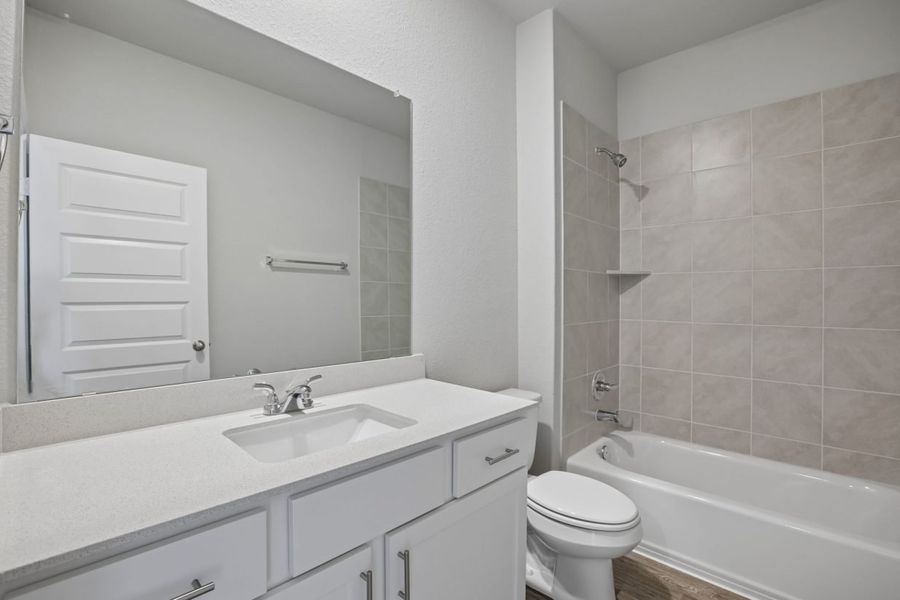 Furnished interior view inside a new home in Cloverleaf, Austin (Image 12).