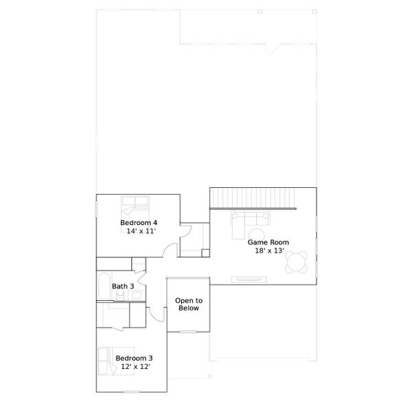 2D floor plan layout of this home in Southern Pointe, College Station, TX (Image 3). 2D floor plan layout of this home in Southern Pointe, College Station, TX (Image 3).