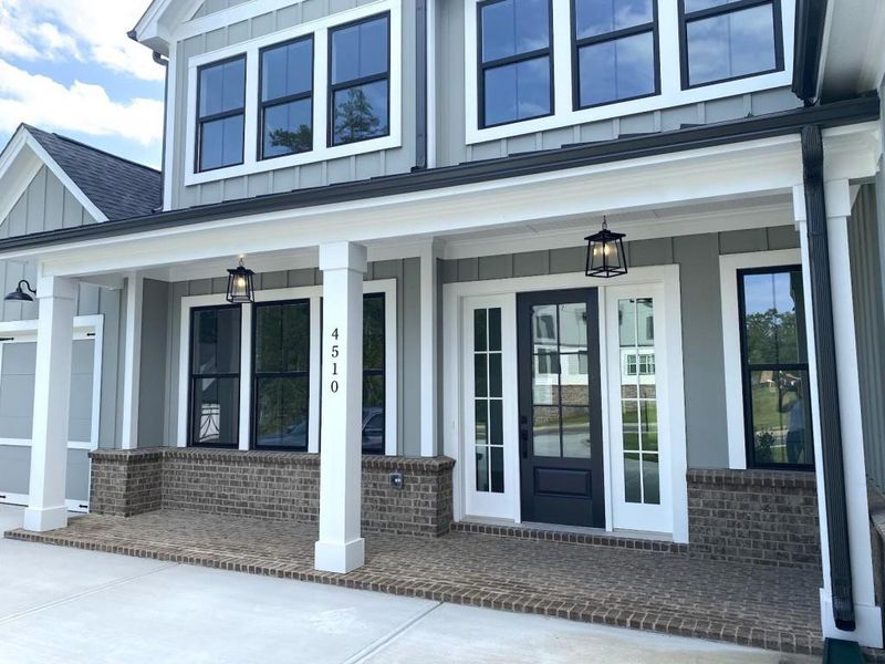 Exterior details and patio area of a home in Arden on Lanier, Cumming (Image 18). Exterior details and patio area of a home in Arden on Lanier, Cumming (Image 18).