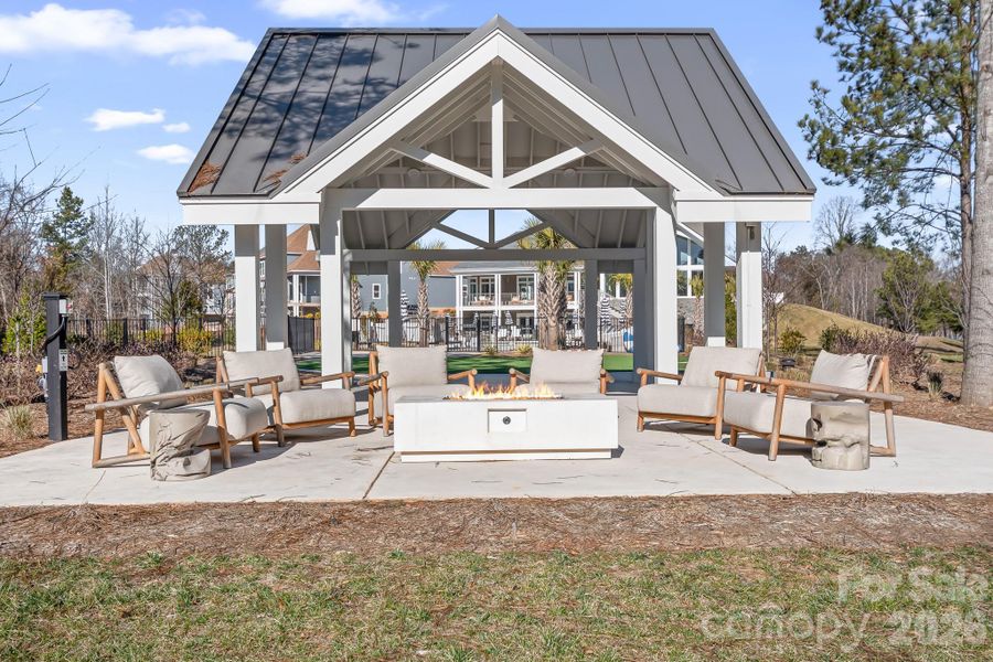 One of the Outdoor Firepits at The Beacon Club