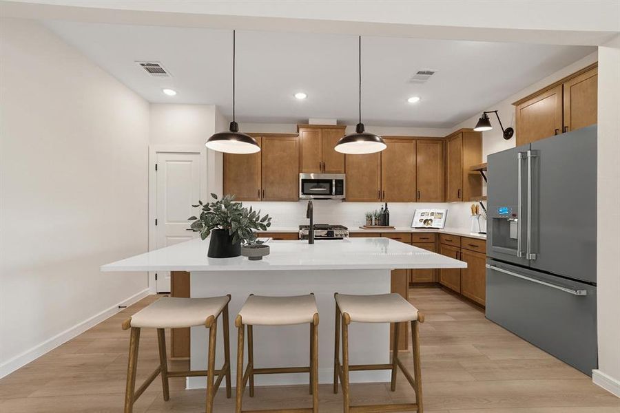 Furnished interior view inside a new home in Aspire at Noble Ridge, Howe (Image 15).