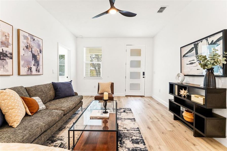 Furnished interior view inside a new home in , Tampa (Image 10).