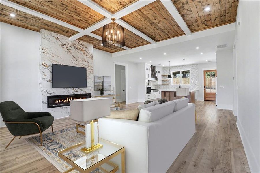 Furnished interior view inside a new home in , Lawrenceville (Image 9).
