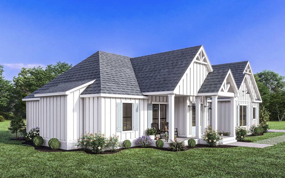 Representative exterior photo of a completed home built from the Ava Plan by Zeal Home Builders in Parallel Pastures, Poolville, TX (Image 2).