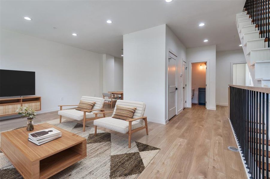 Furnished interior view inside a new home in , Irving (Image 14).