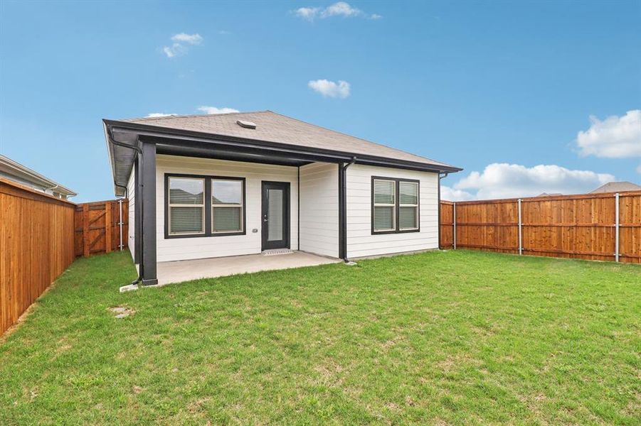 Exterior details and patio area of a home in Lakehaven - Spring Series, Farmersville (Image 22).