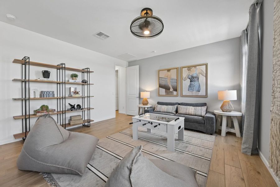 Guest retreat. Model home, finishes may vary. Guest retreat. Model home, finishes may vary.