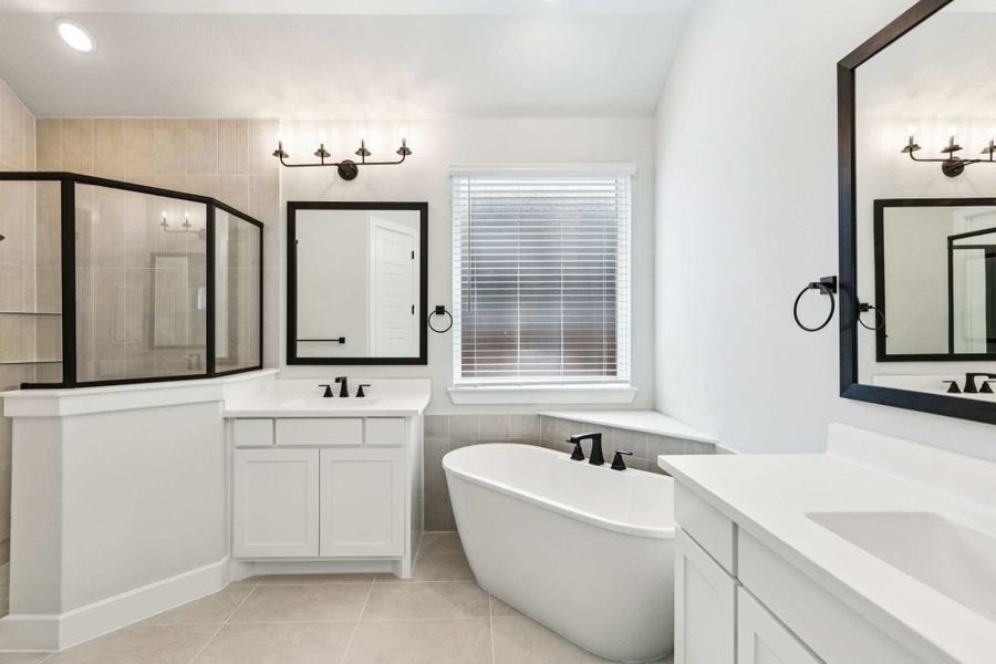 Furnished interior view inside a new home in Trinity Falls, McKinney (Image 5).