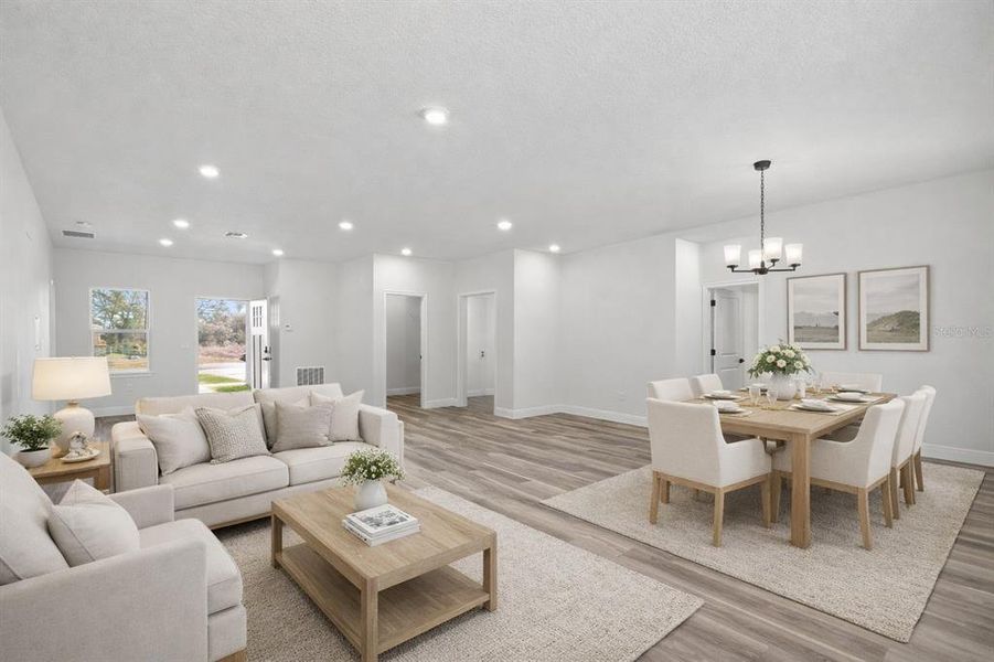 Furnished interior view inside a new home in , Ocala (Image 6).
