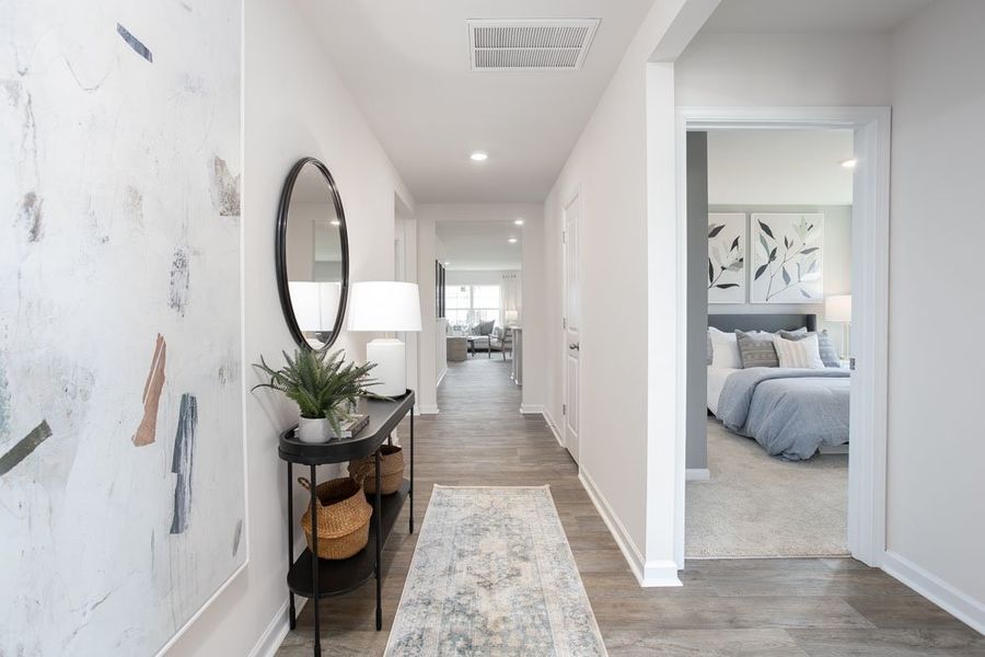 Representative furnished interior of a home built from the CALI by D.R. Horton in Edinborough, Gibsonville (Image 5). Representative furnished interior of a home built from the CALI by D.R. Horton in Edinborough, Gibsonville (Image 5).