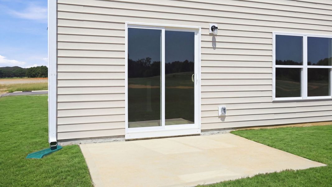 Exterior details and patio area of a home in Bynum Farms, Farmville (Image 21).