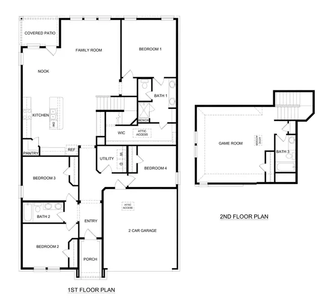 2D floor plan layout of this home in Silverado, Aubrey, TX (Image 2). 2D floor plan layout of this home in Silverado, Aubrey, TX (Image 2).