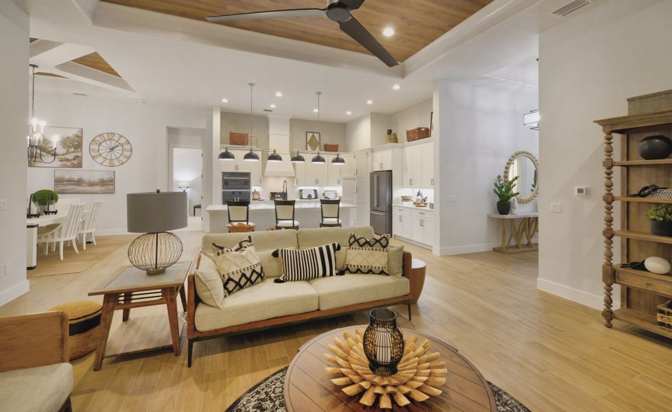 Furnished interior view inside a new home in Plantation Bay, Ormond Beach (Image 34).