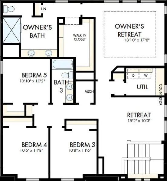 2D floor plan layout of this home in Lakeview Crossing – Tradition Series, Sarasota, FL (Image 3). 2D floor plan layout of this home in Lakeview Crossing – Tradition Series, Sarasota, FL (Image 3).