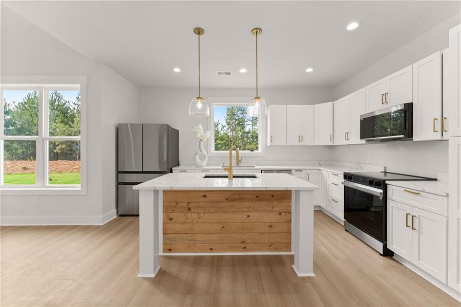 Furnished interior view inside a new home in , Buford (Image 7).