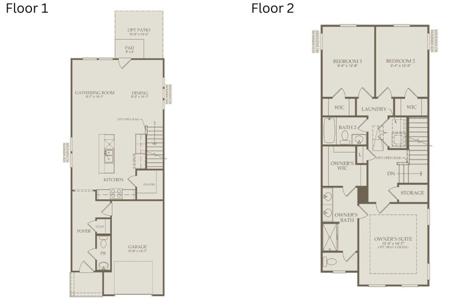 2D floor plan layout of this home in McConnell Ridge, McLeansville, NC (Image 3).