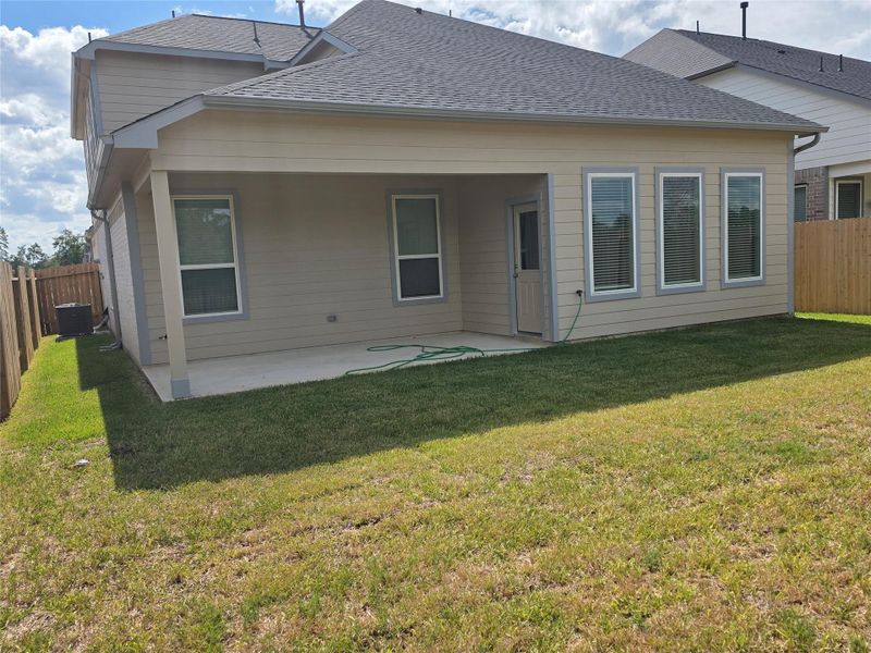 Exterior details and patio area of a home in Barton Creek Ranch, Conroe (Image 18). Exterior details and patio area of a home in Barton Creek Ranch, Conroe (Image 18).