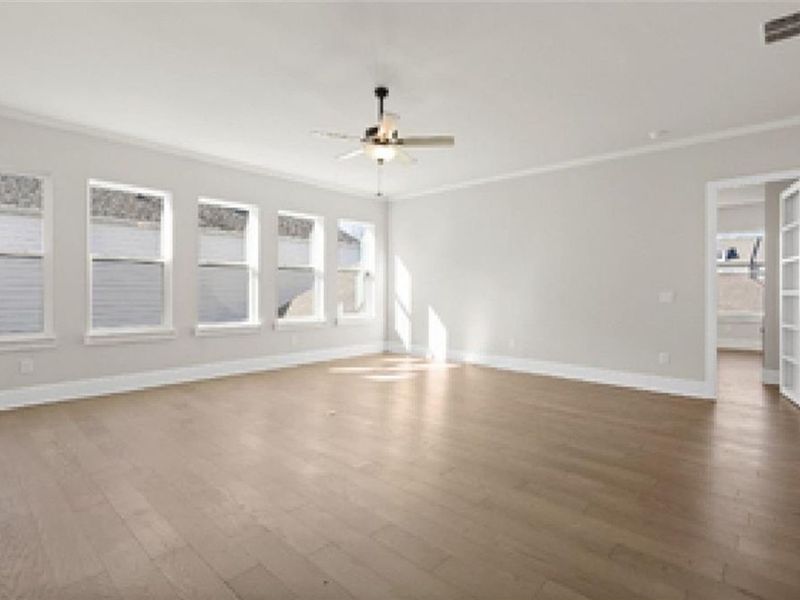 Spacious, unfurnished interior of a new home in The Village at Towne Lake, Woodstock (Image 44).