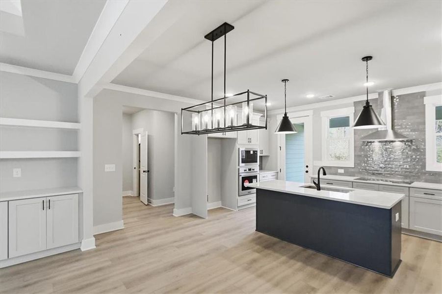 Furnished interior view inside a new home in , Statham (Image 8).