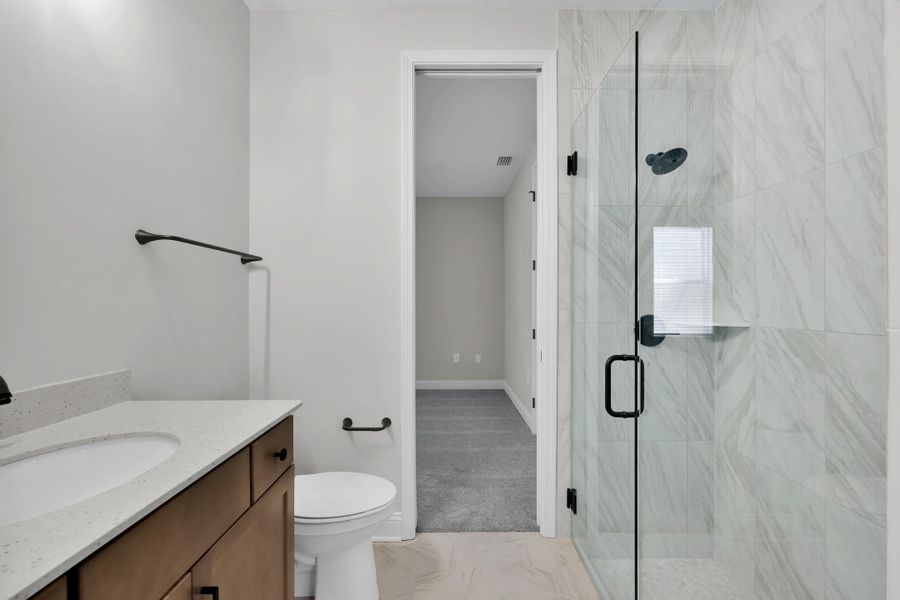 Representative furnished interior of a home built from the Miramar by Riverside Homes in Mariposa at EverRange, Jacksonville (Image 56).