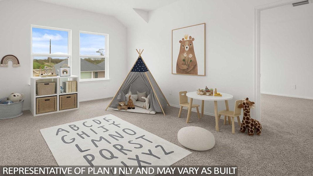 Furnished interior view inside a new home in Sunterra, Katy (Image 8).