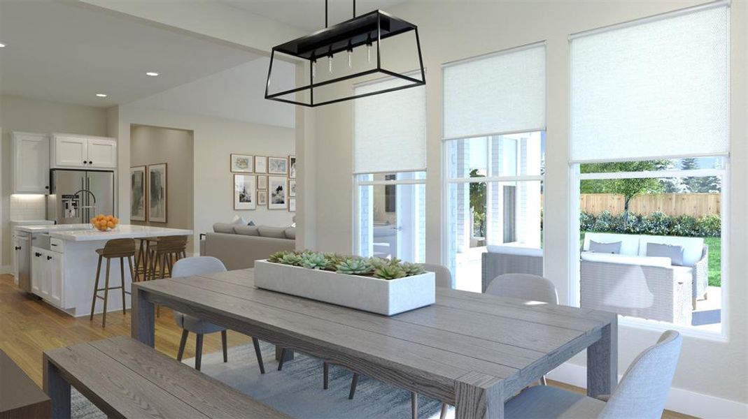 Furnished interior view inside a new home in Chatham Reserve, Providence Village (Image 7).