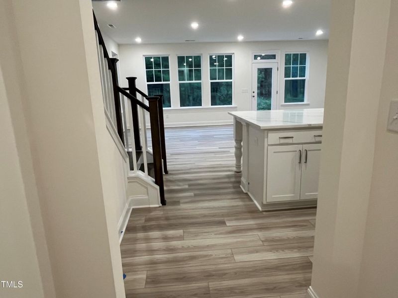 Foyer leading into Kitchen/Family Room
