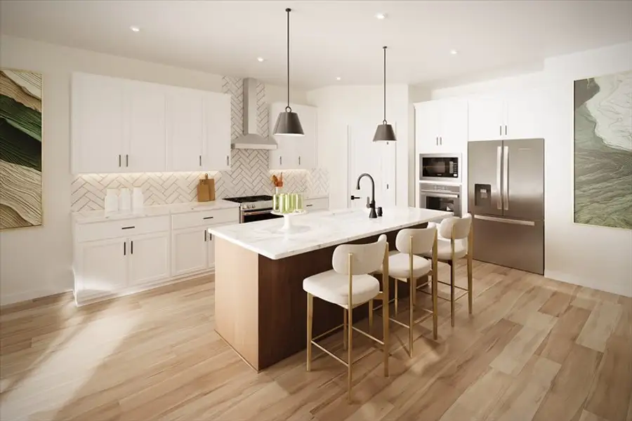 Representative furnished interior of a home built from the Meridian by Ryan Homes in Grande Dunes North Village, Longs (Image 2).