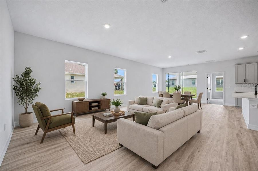 Furnished interior view inside a new home in , Ocala (Image 6). Furnished interior view inside a new home in , Ocala (Image 6).