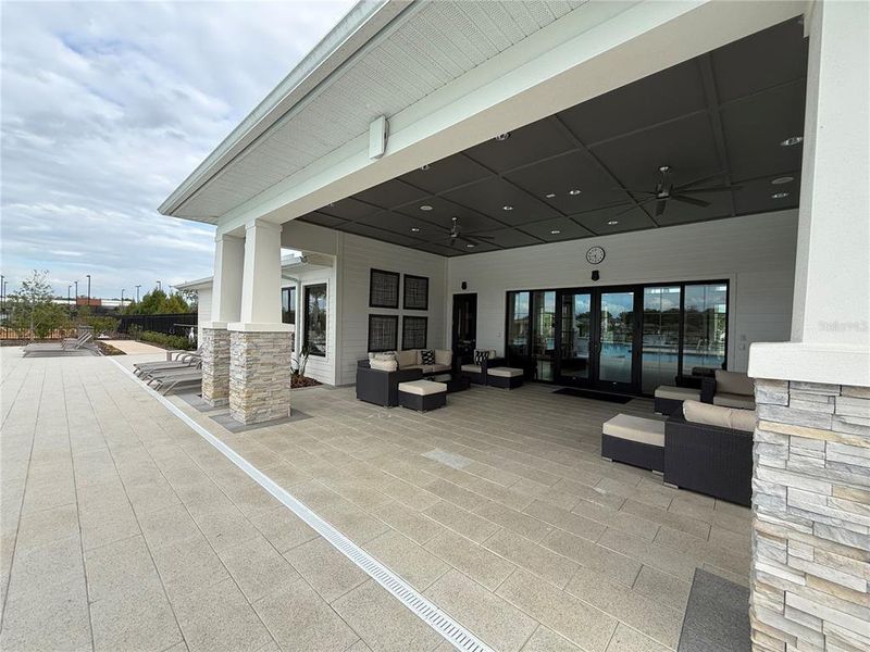 Exterior details and patio area of a home in , Zephyrhills (Image 31).