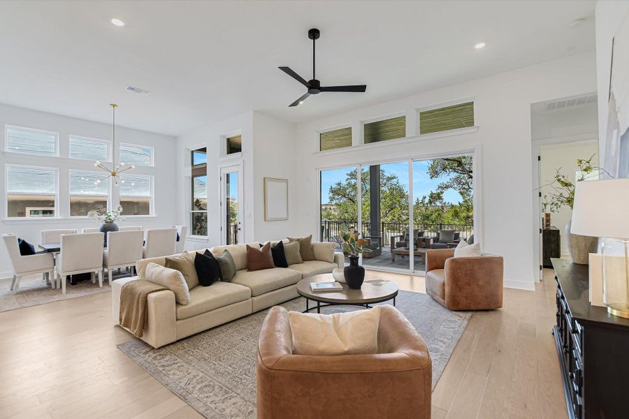 Family Room - Dining (Staged)