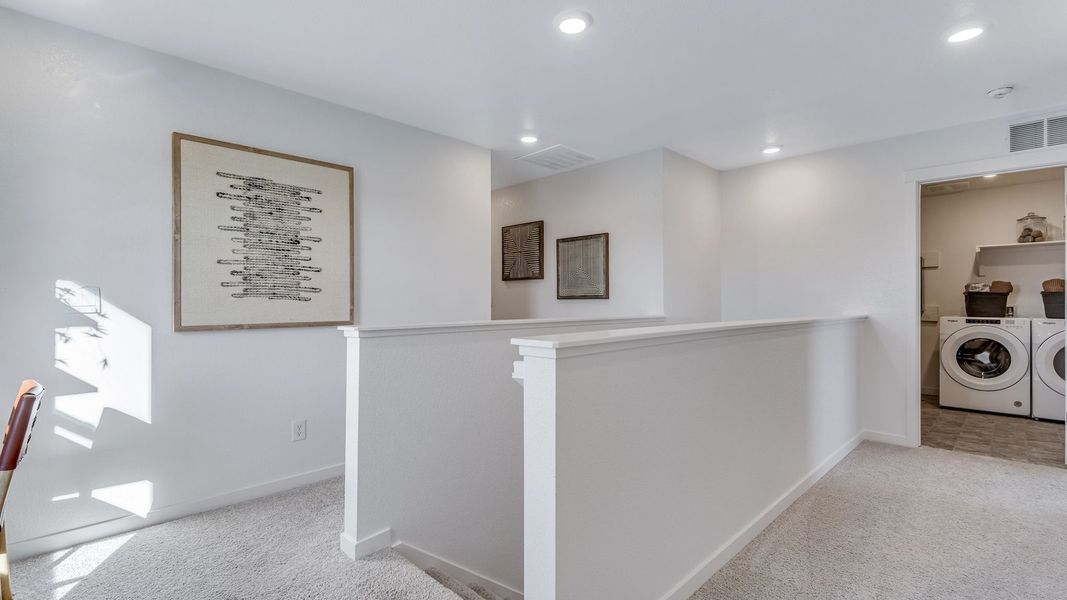 Furnished interior view inside a new home in The Ridge at Lorson Ranch, Colorado Springs (Image 10).