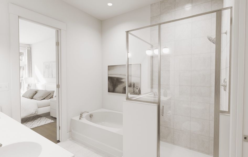 Furnished interior view inside a new home in Long Bay Golf Club, Longs (Image 9).