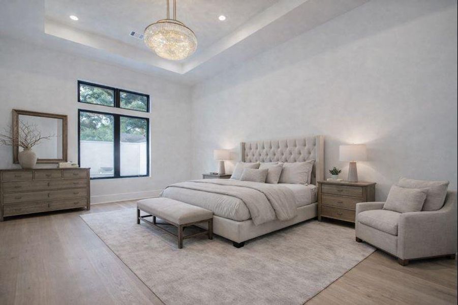 Furnished interior view inside a new home in , Houston (Image 9).