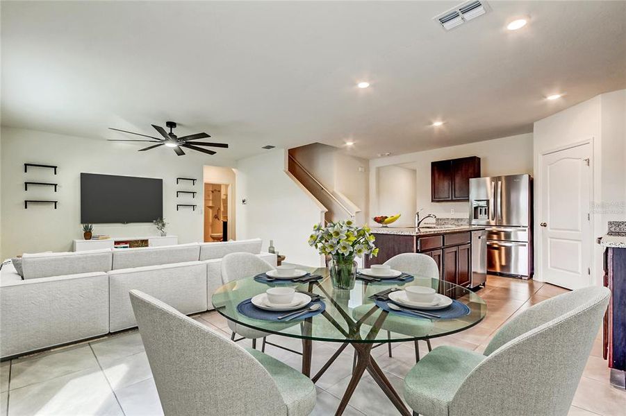 Furnished interior view inside a new home in Lakes at Laurel Highlands, Lakeland (Image 40).
