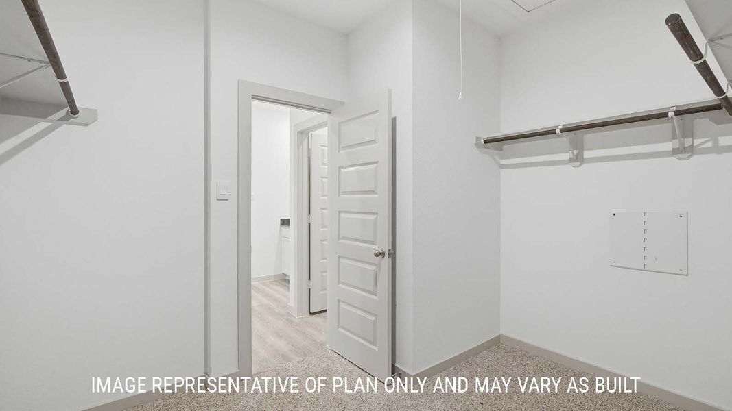 Representative unfurnished interior of a home built from the Mitchell by D.R. Horton in China Grove, China (Image 26).