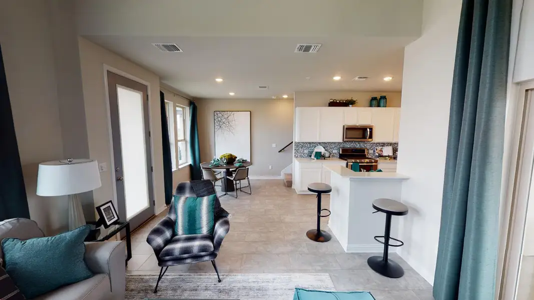Furnished interior view inside a new home in Easton Park, Austin (Image 3).