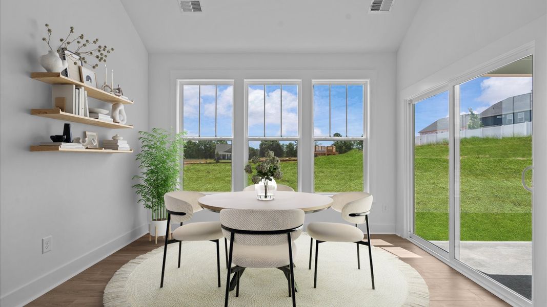 Representative furnished interior of a home built from the Oakleigh by DRB Homes in Pinebrook, Woodruff (Image 33).