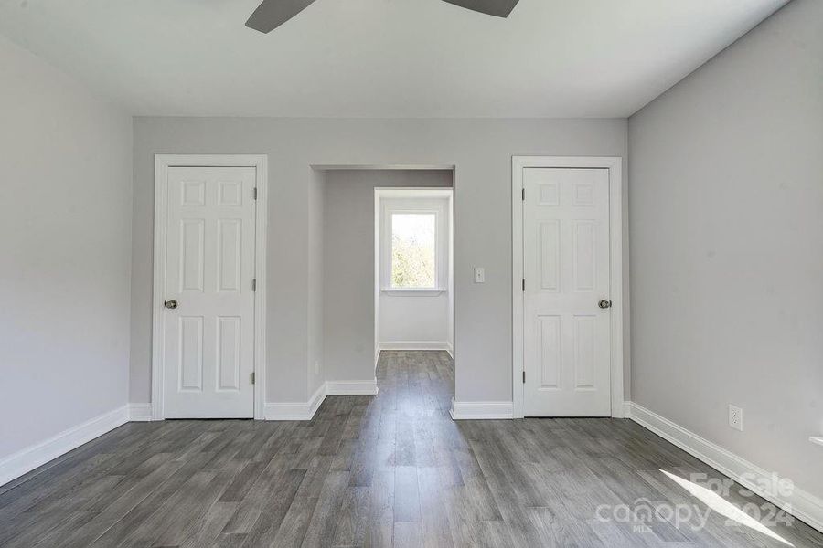 DOUBLE CLOSETS IN UPSTAIRS BEDROOM