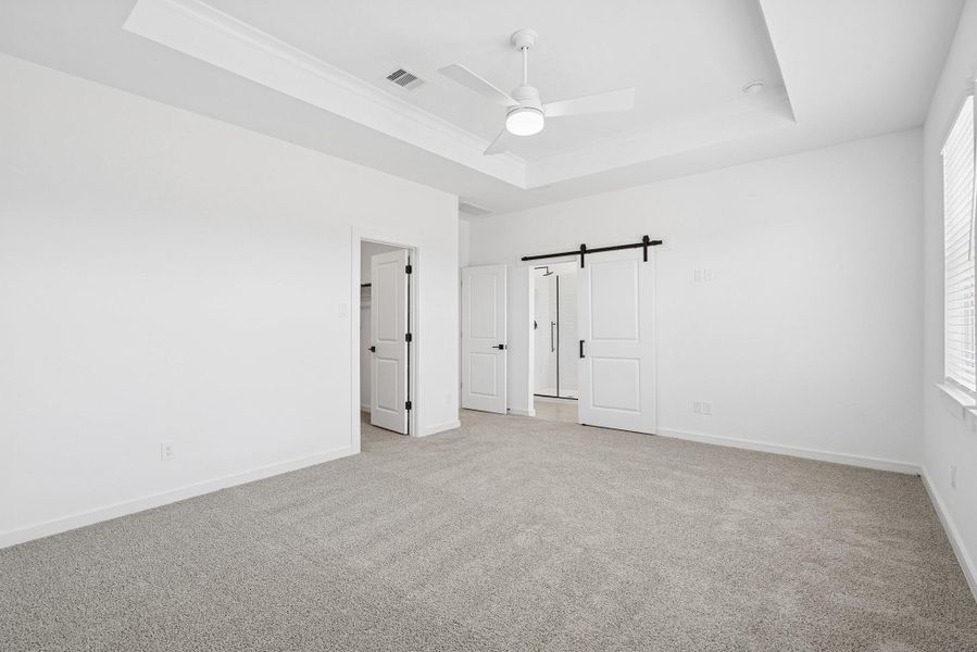 Secluded primary suite