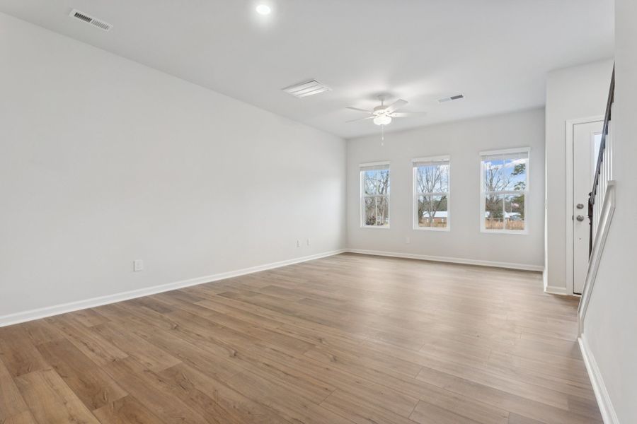 Spacious, unfurnished interior of a new home in Lakeview Village, Charlotte (Image 11). Spacious, unfurnished interior of a new home in Lakeview Village, Charlotte (Image 11).
