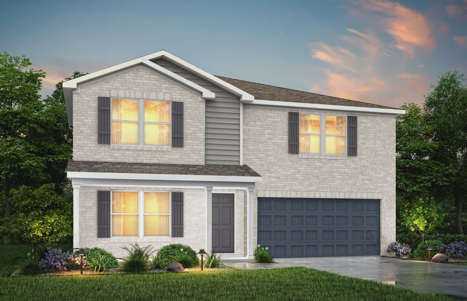 Representative exterior photo of a completed home built from the Jackson by National HomeCorp in Villages of Mayfield, Cleburne, TX (Image 27).