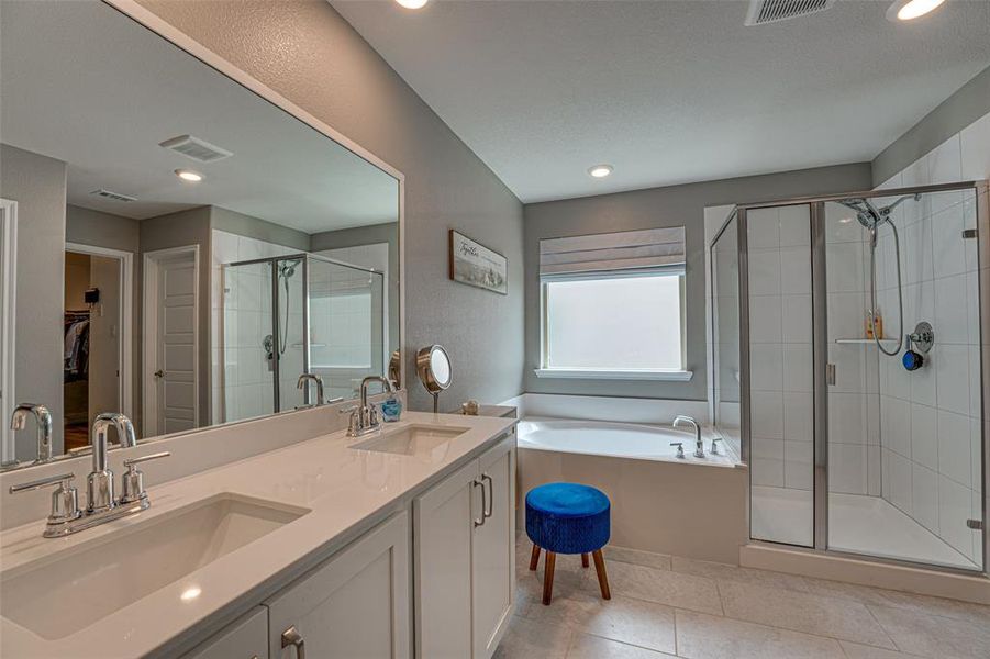 Furnished interior view inside a new home in Fireside by the Lake, Garland (Image 17).
