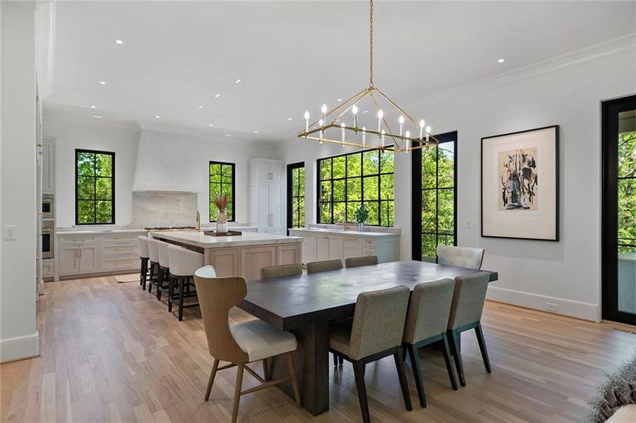 Furnished interior view inside a new home in , Atlanta (Image 12).