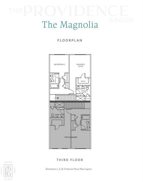 2D floor plan layout of this home in Brookside Reserve, Alpharetta, GA (Image 4).