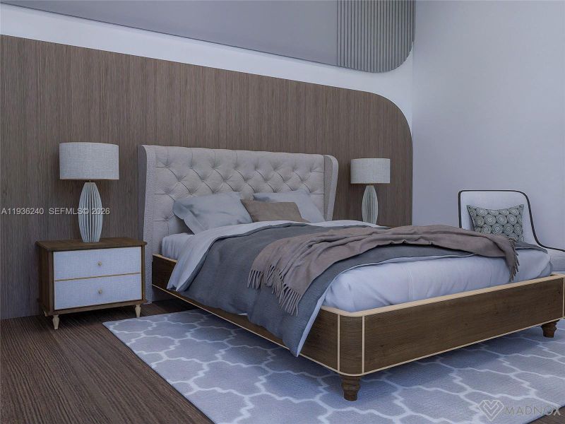 Furnished interior view inside a new home in , Weston (Image 17).