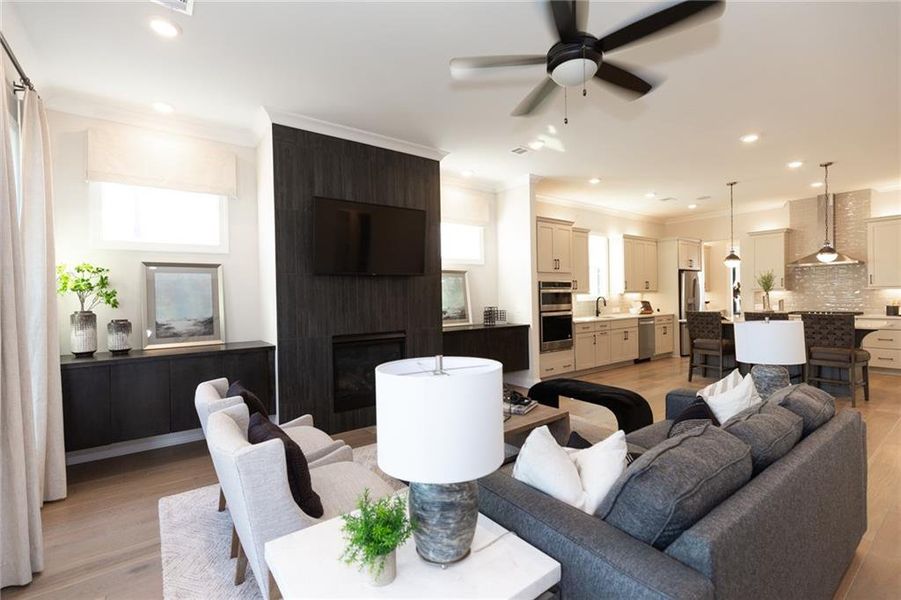 Furnished interior view inside a new home in Aberdeen, Hoschton (Image 73).